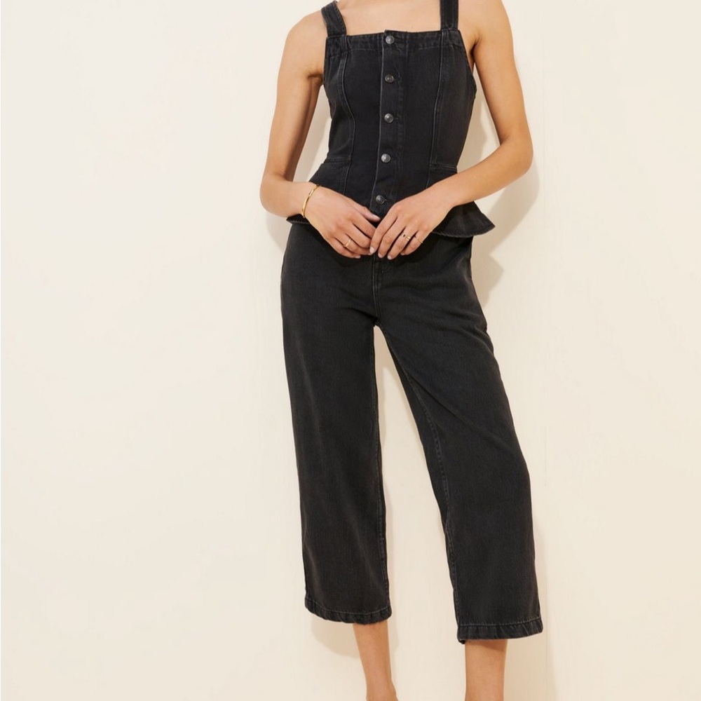 Free People Hazel Denim Jumpsuit